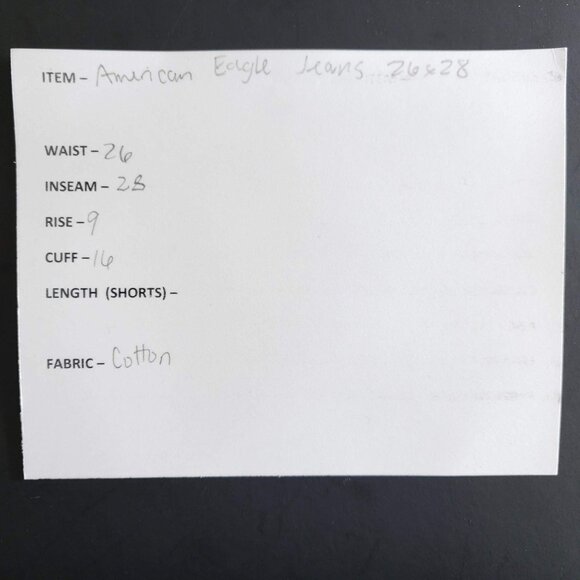 American Eagle Low Rise Boot Jeans Men's Size 26/28 Light Wash - Picture 7 of 7